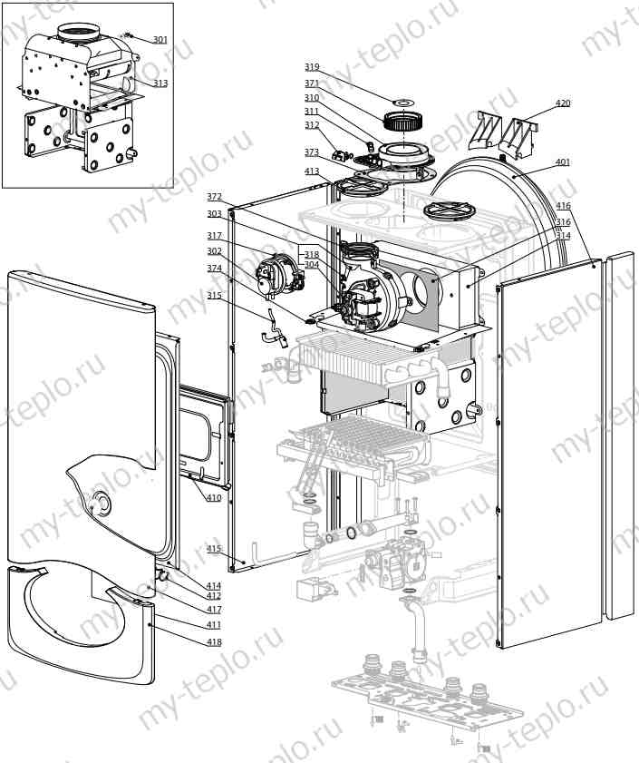 Запчасти Ariston CLAS EVO SYSTEM 32 FF купить в Каслях