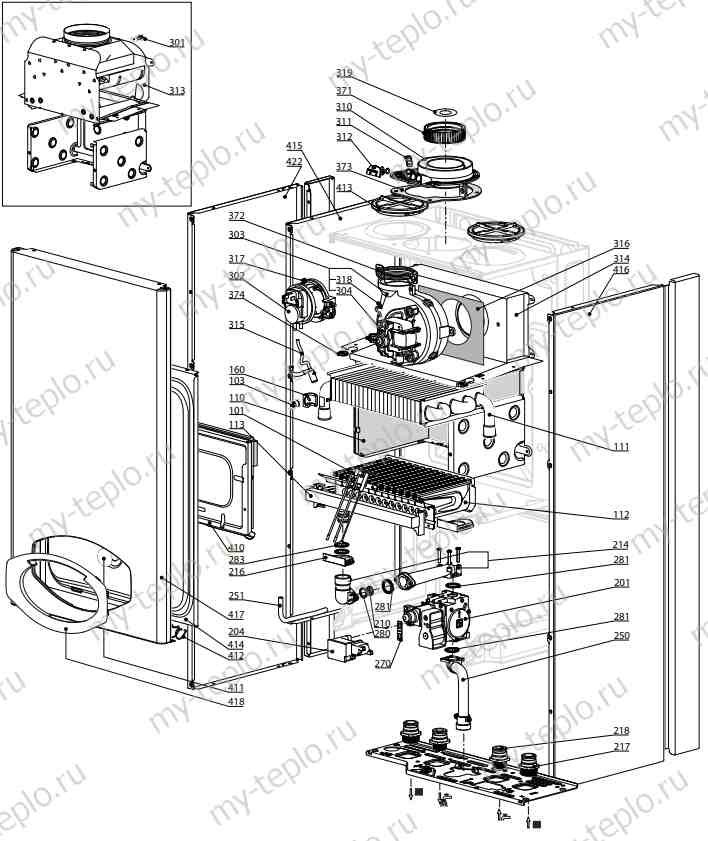 Запчасти Ariston CLAS B EVO 28 FF купить в Каслях